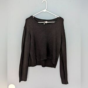 H&M Divided Crop Black Sweater size S